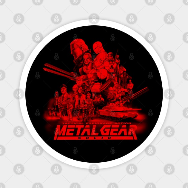 Metal Gear Solid (Red Highlight Version) Magnet by CoolDojoBro